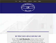 Tablet Screenshot of lutzwoodworks.com